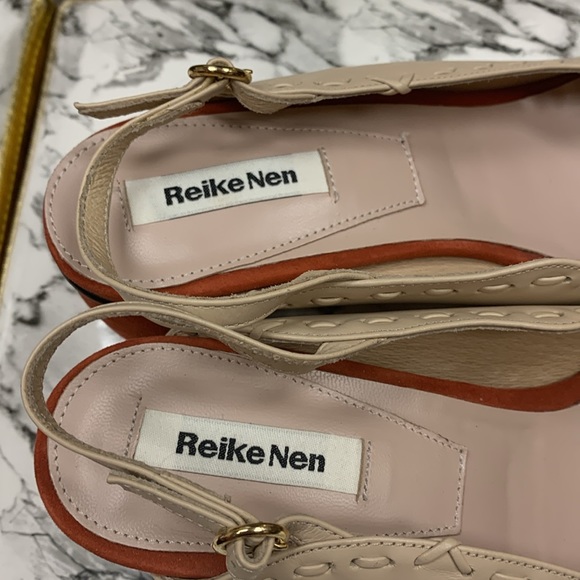 Reike Nen Tan Leather Slingback Mules Size 40/US 9.5 Heel Height 2.5” - Picture 10 of 16